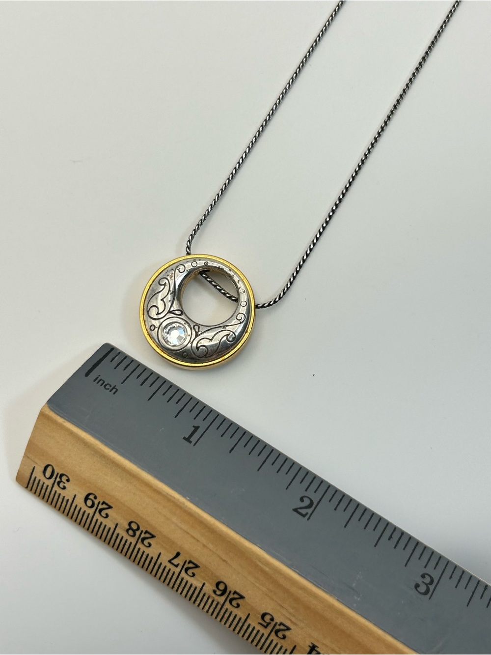 Brighton Aries Necklace 17" Two-tone Gold Silver Plated Swarovski Crystal - Picture 11 of 12